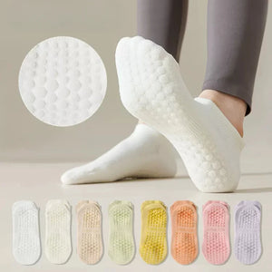 Chaussettes YogaGrip™ – Antidérapantes, Respirantes & Confortables