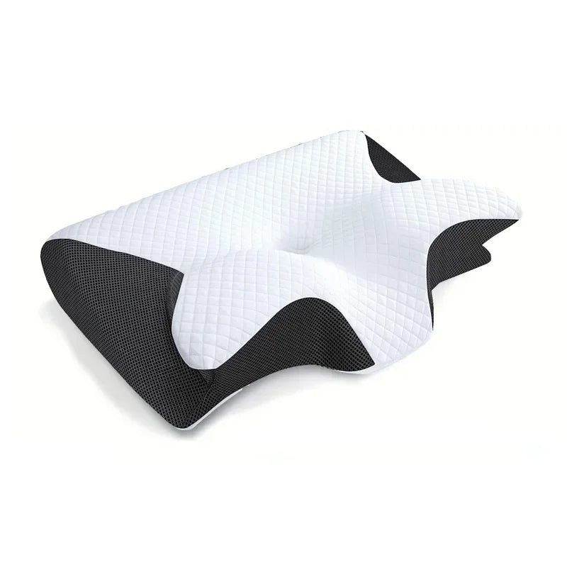 Coussin Cervical 2-en-1 en Mousse à Mémoire